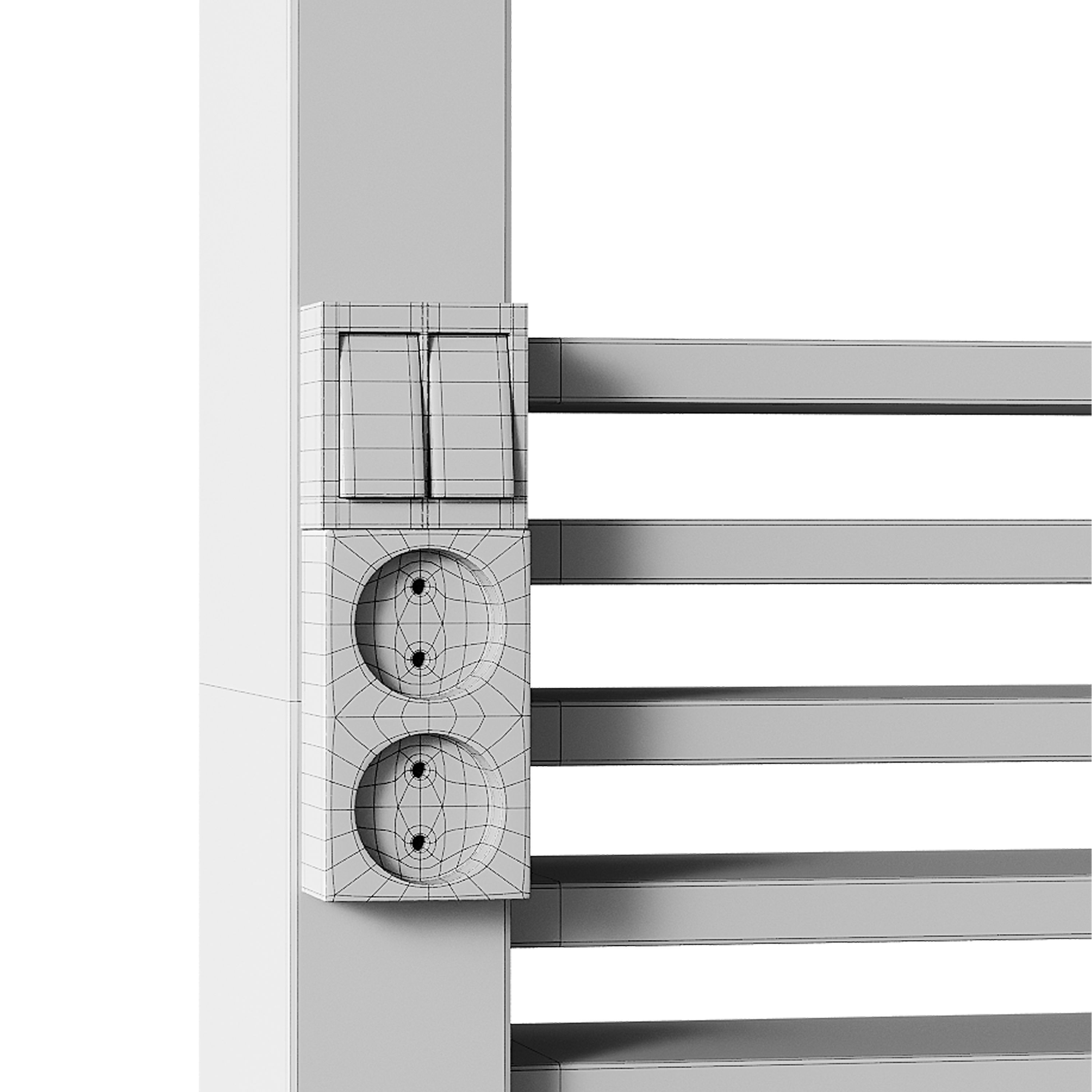 Modern gazebo with summer kitchen 1 3D model_14