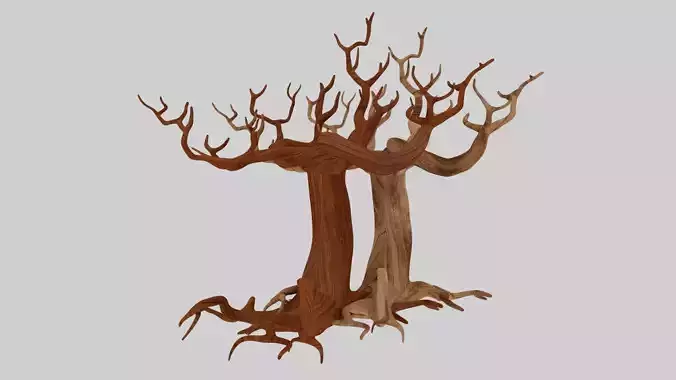 Leafless Trees 3D Model