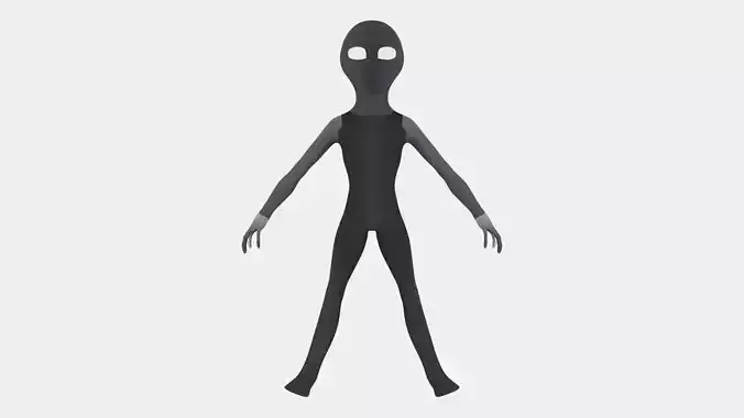 Space Alien 3D Model