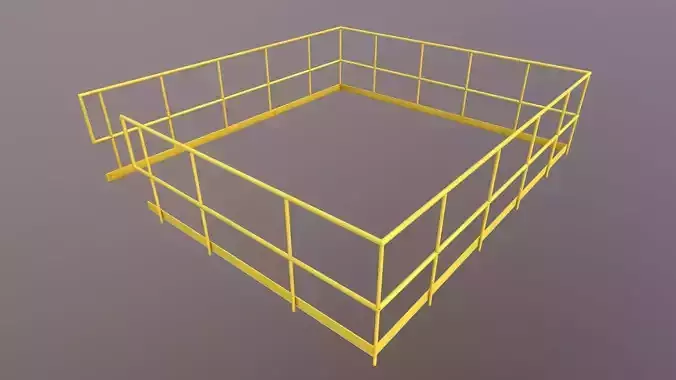 Railings Low-poly 3D model