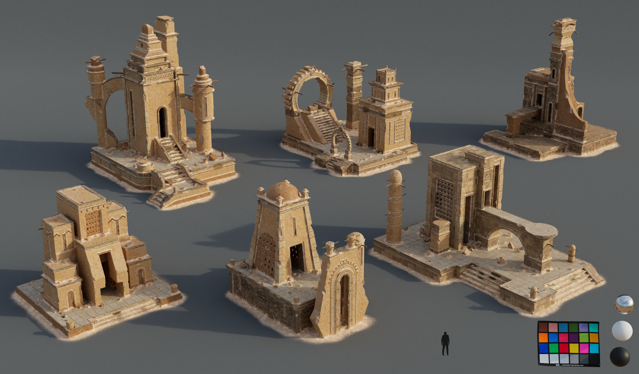 Ancient City  3D model_4