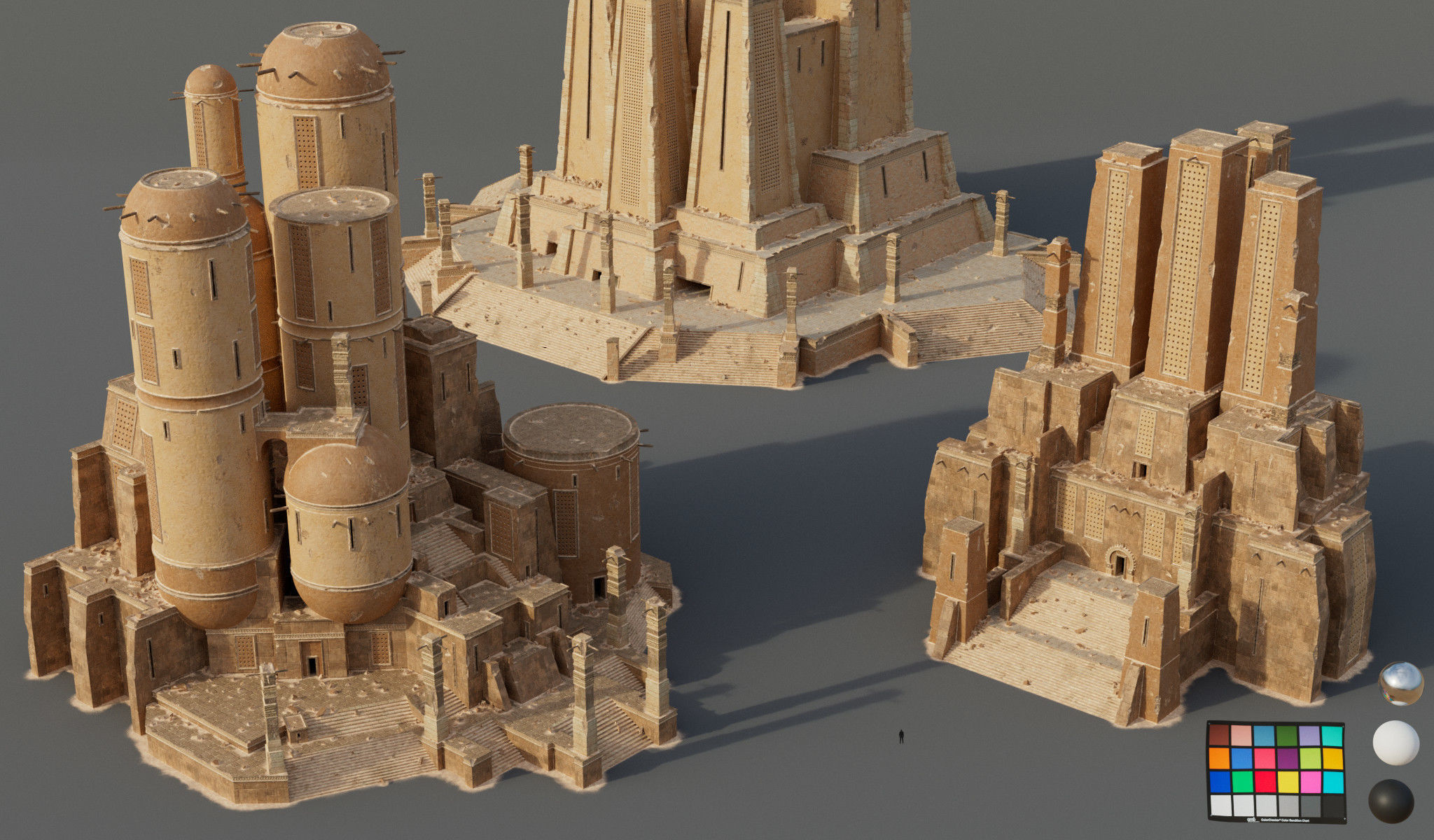 Ancient City  3D model_3