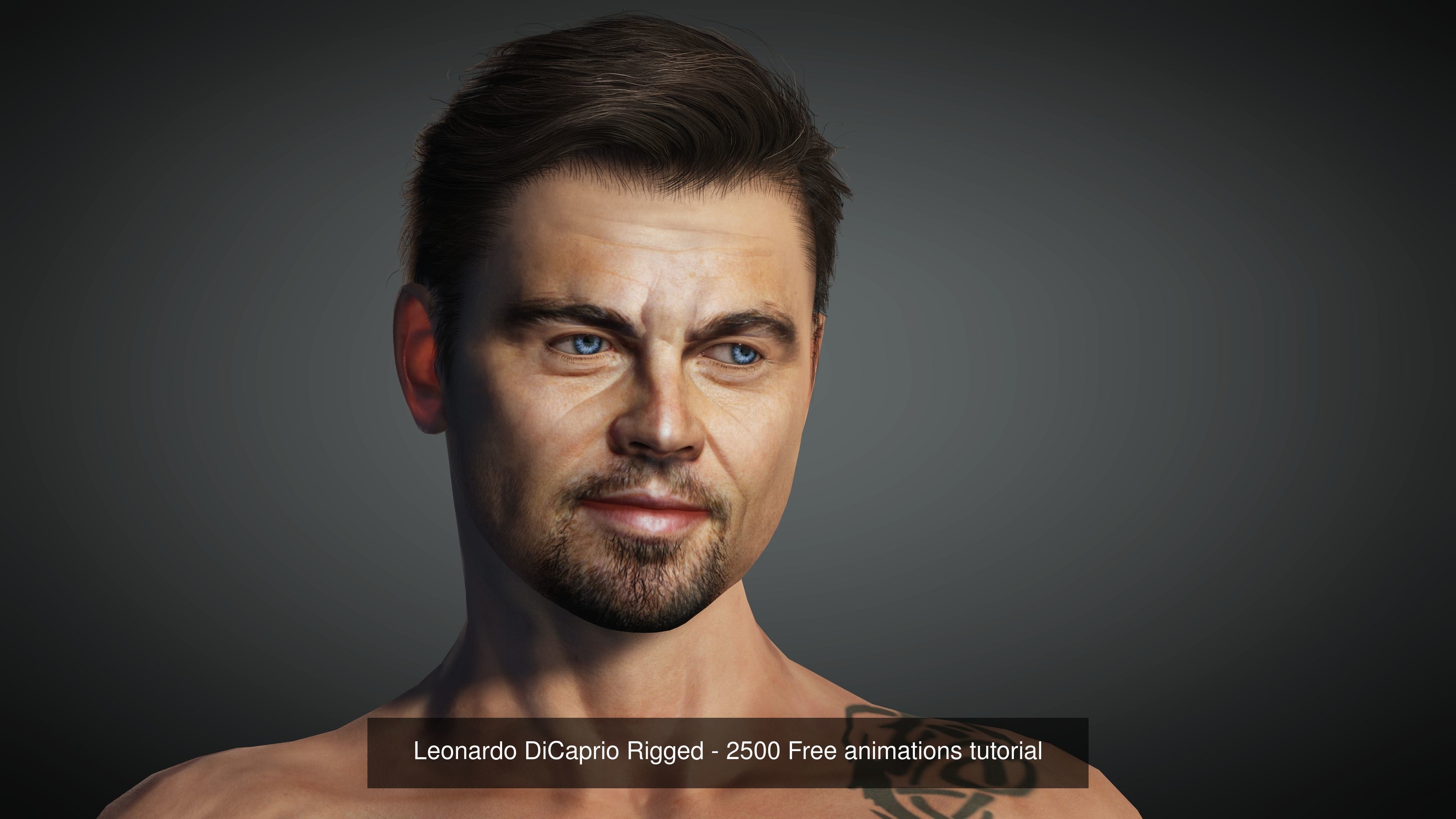 11 Celebrities Actors Actress and Singers 3D Model Collection_19