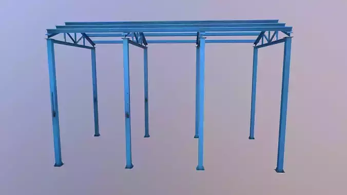 Structure Angle Low-poly 3D model