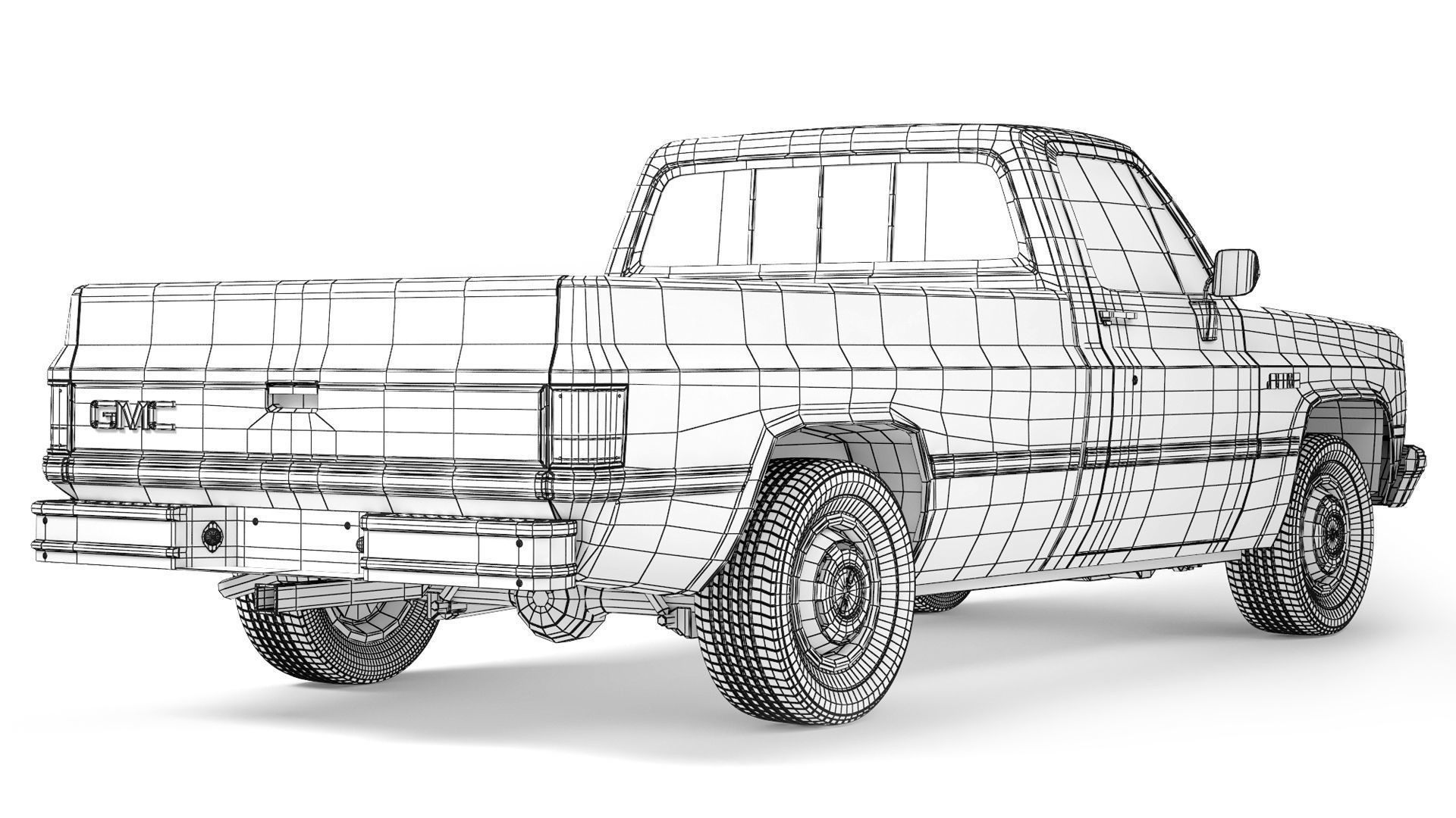 GMC Sierra 1500 1985 3D model_9