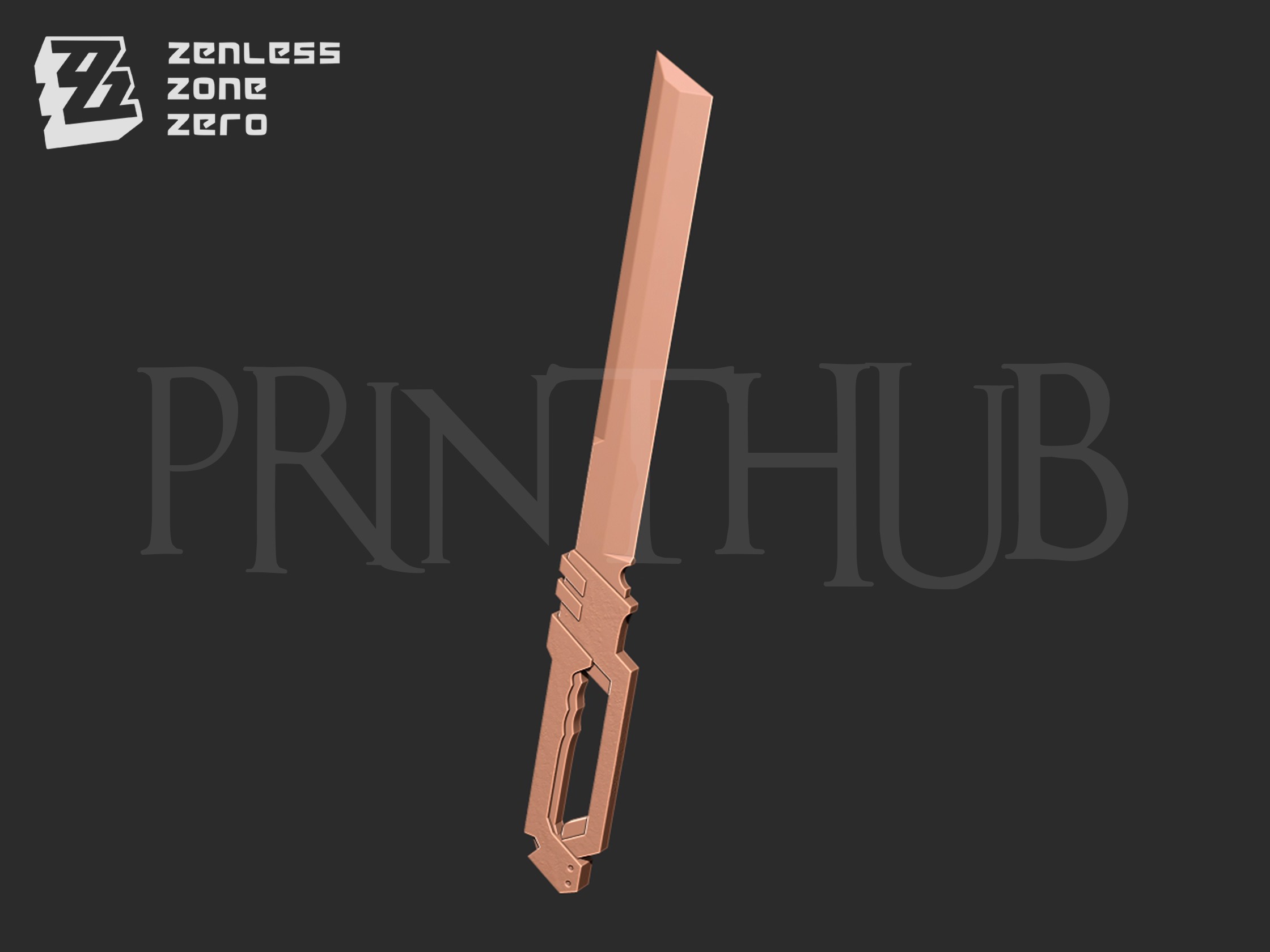 Zenless Zone Zero Nekomiya Mana Blades 3D print model_1
