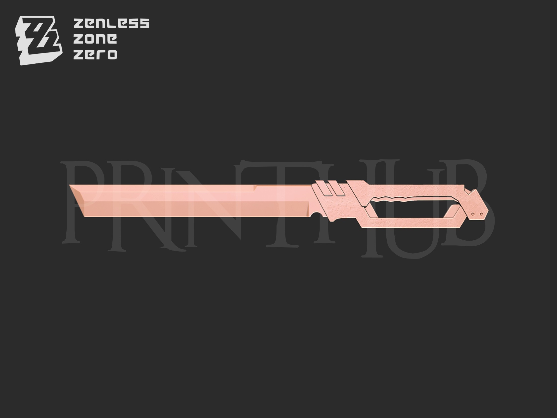 Zenless Zone Zero Nekomiya Mana Blades 3D print model_2