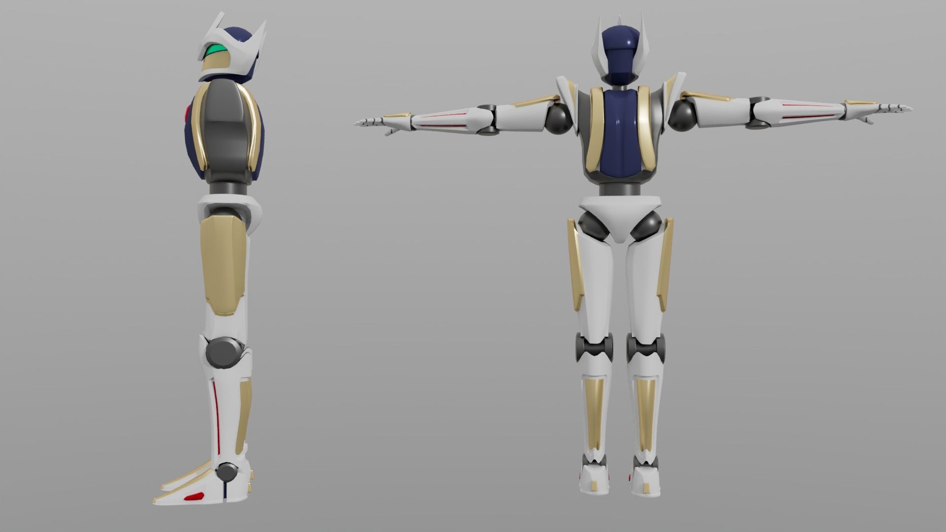 Original Combat Robot Free low-poly 3D model_3