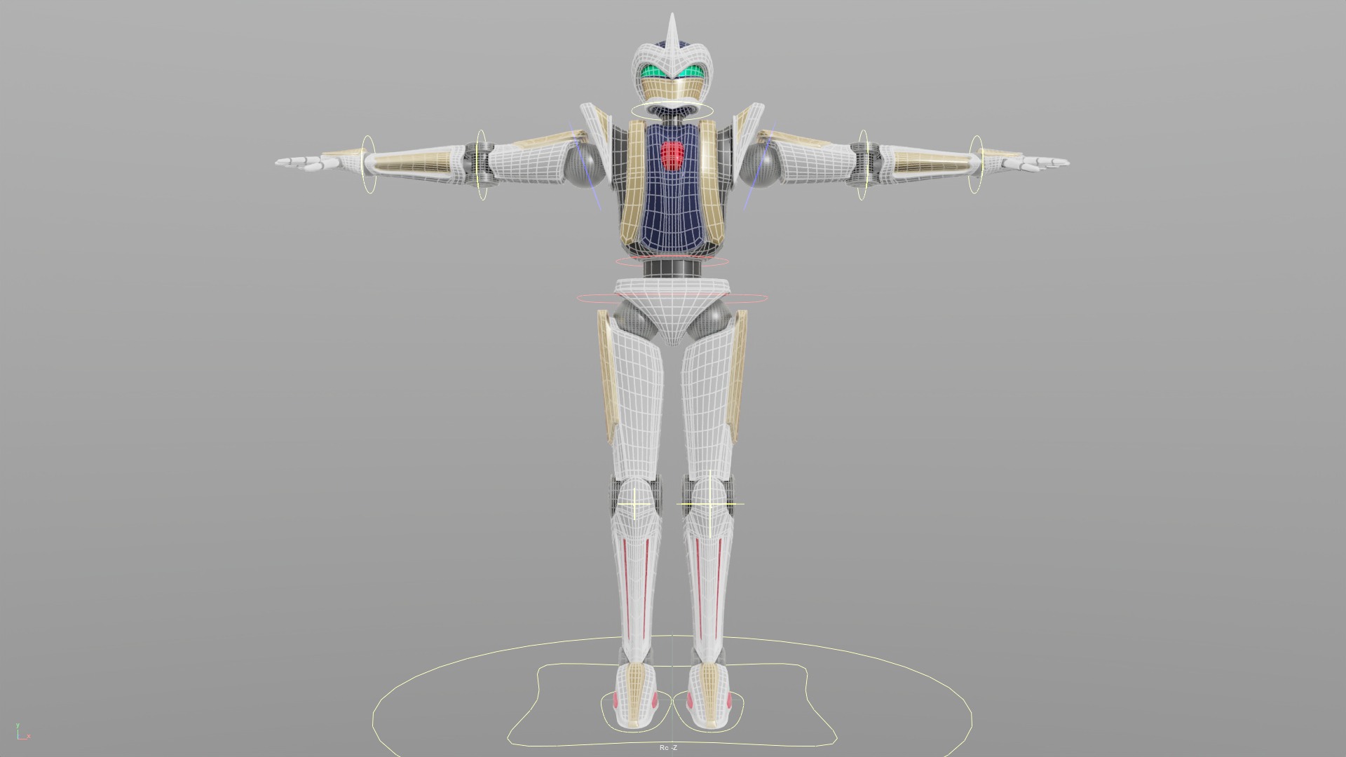 Original Combat Robot Free low-poly 3D model_2