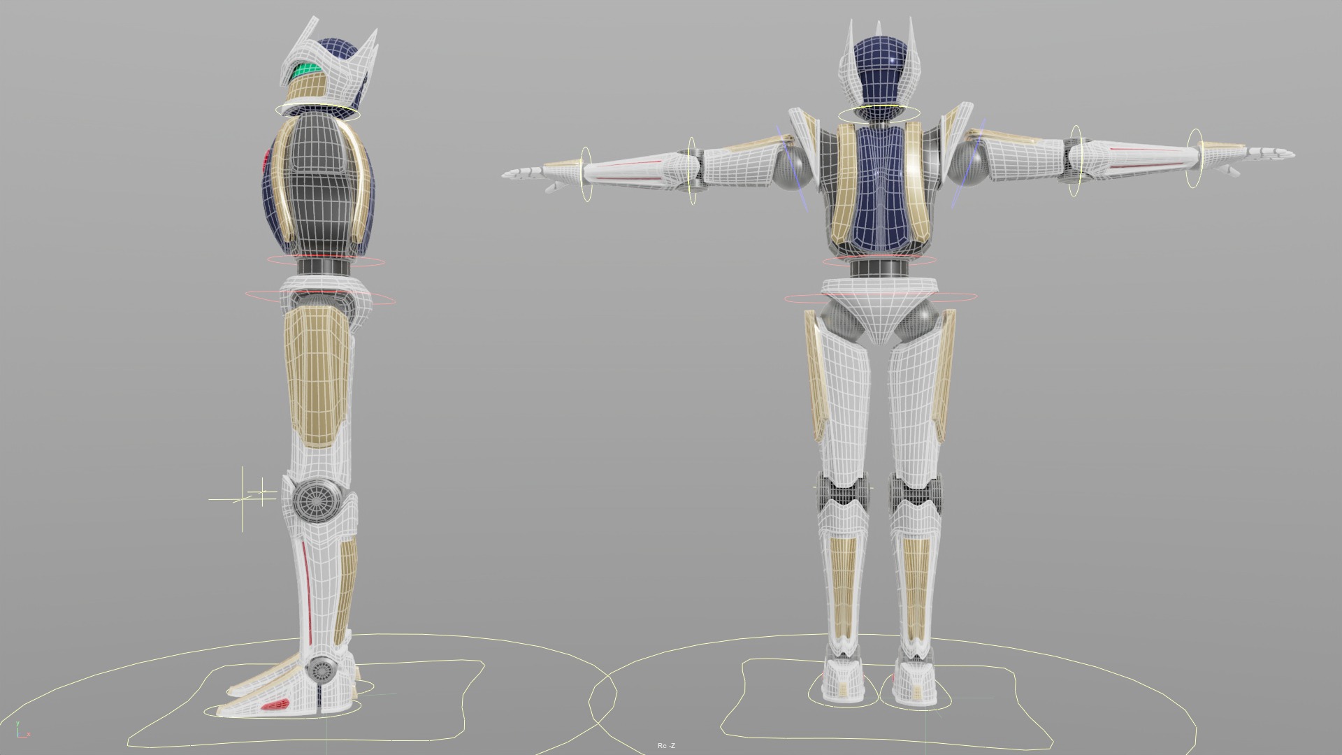 Original Combat Robot Free low-poly 3D model_4