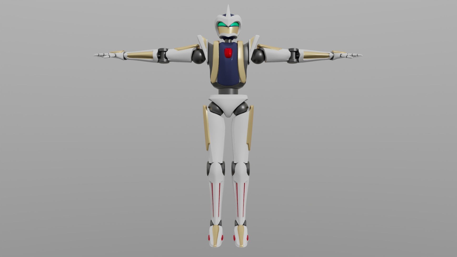 Original Combat Robot Free low-poly 3D model_1