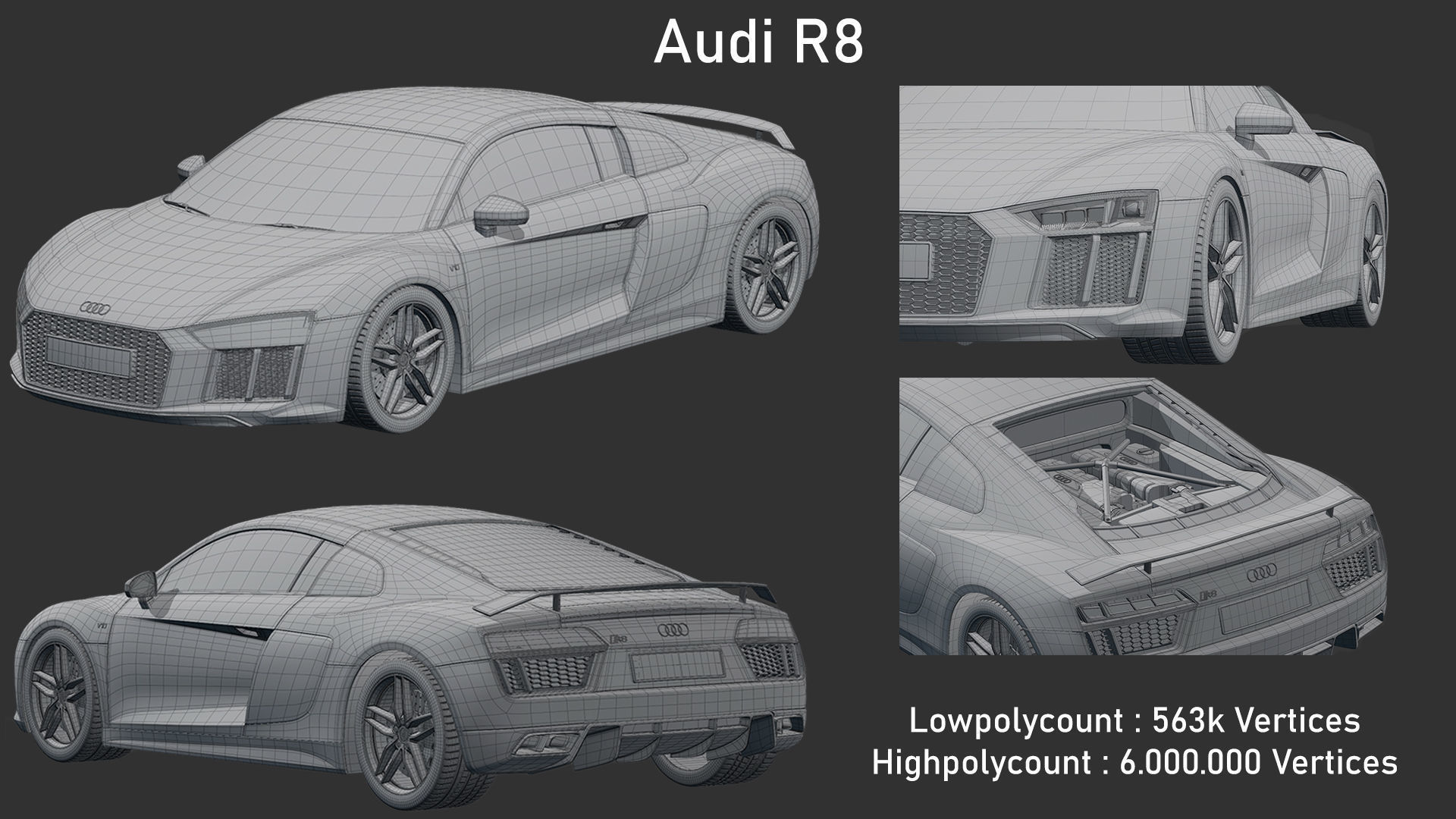 Audi R8 Model 3D model_10