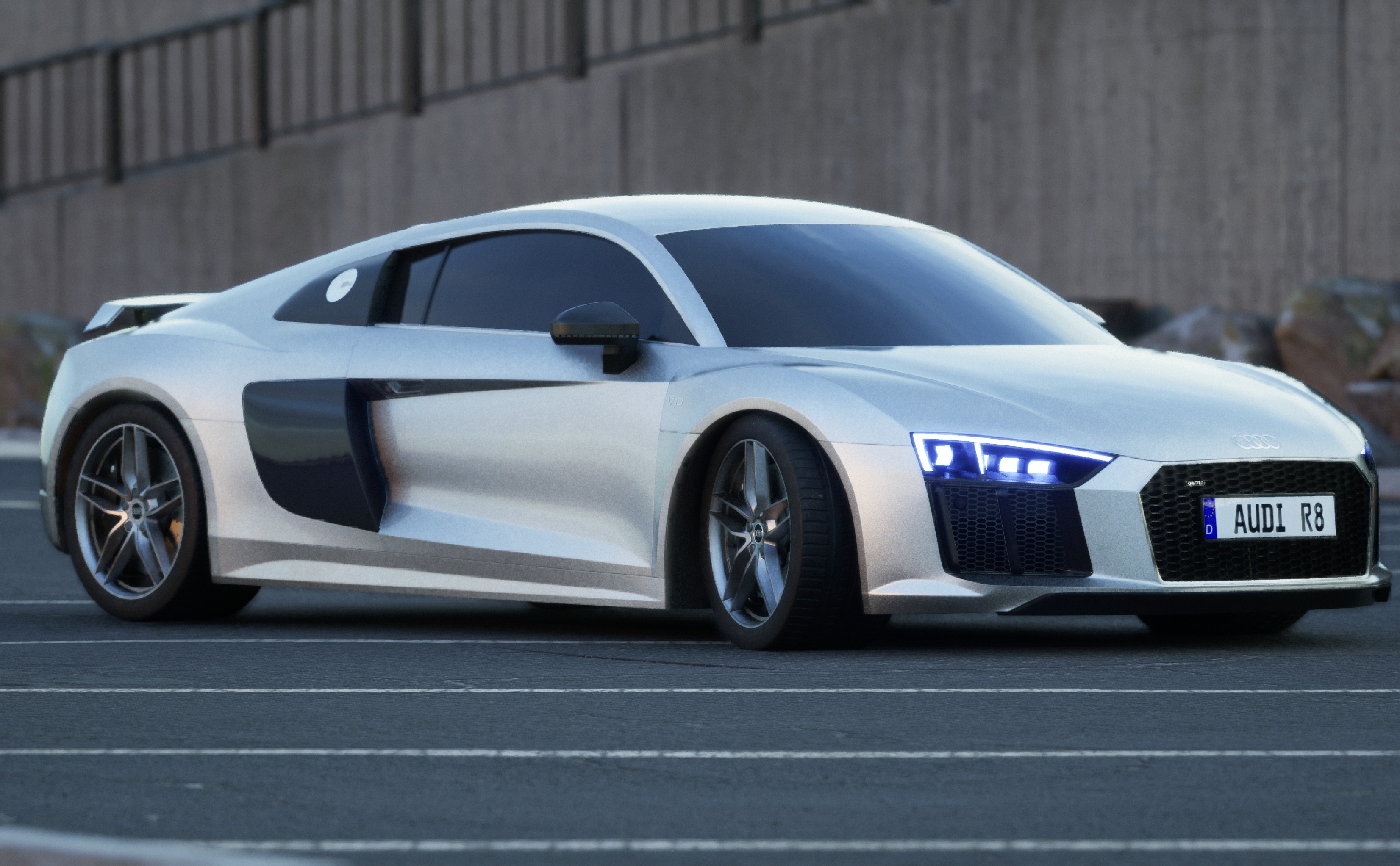 Audi R8 Model 3D model_4