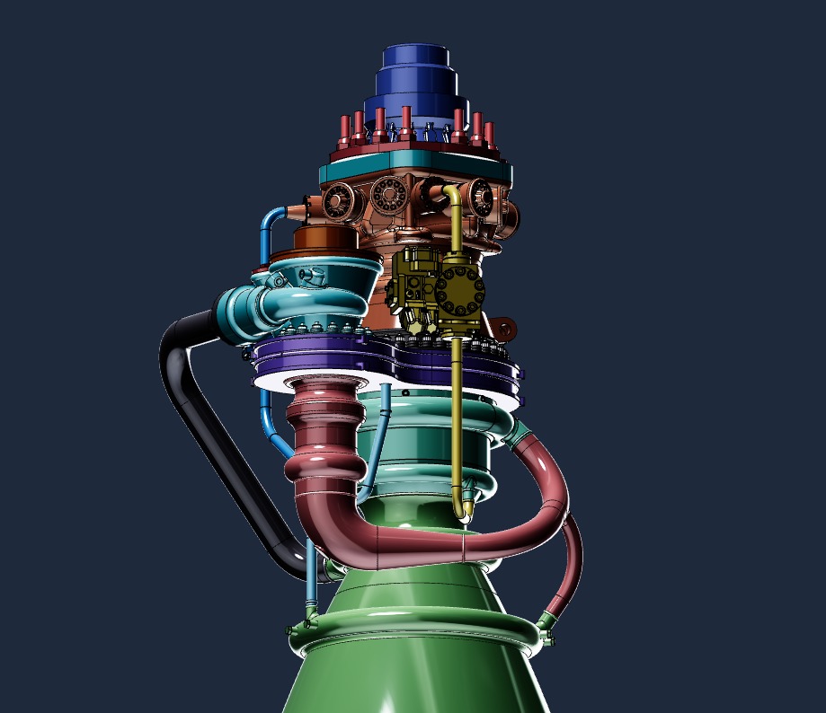 SpaceX Raptor 3 engine 3D 3D print model_6