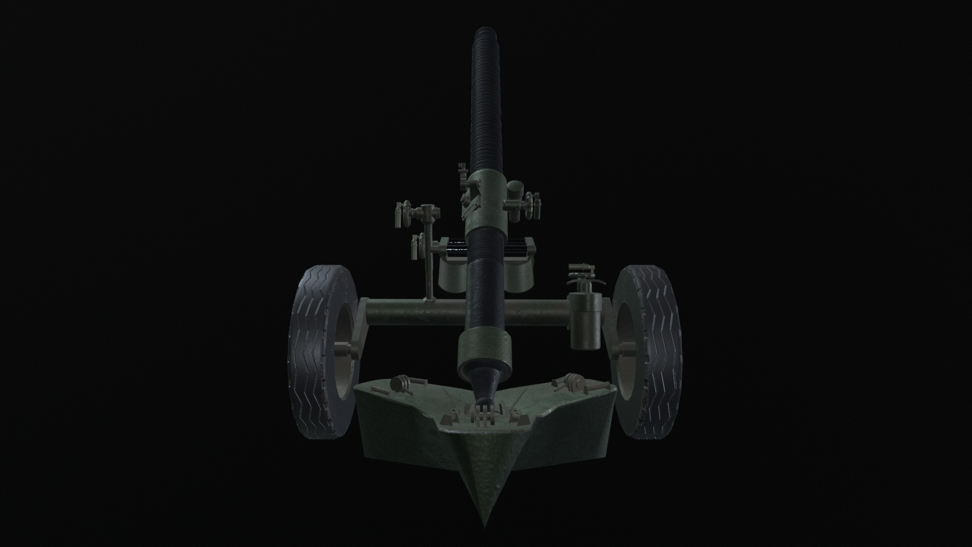 Asset - Army - MO 120RT 61 Mortar - 3D MODEL Low-poly Low-poly 3D model_9