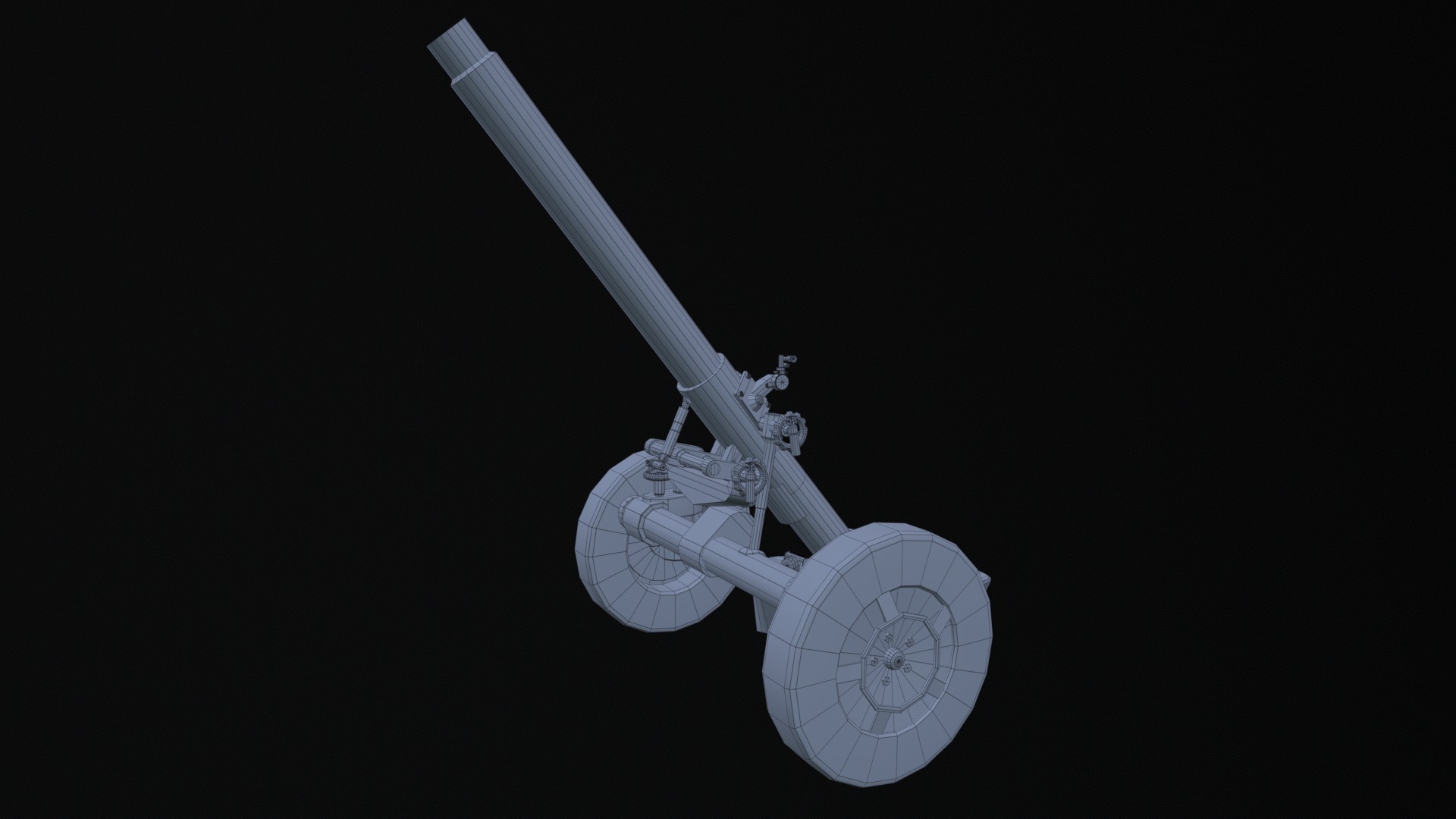 Asset - Army - MO 120RT 61 Mortar - 3D MODEL Low-poly Low-poly 3D model_11