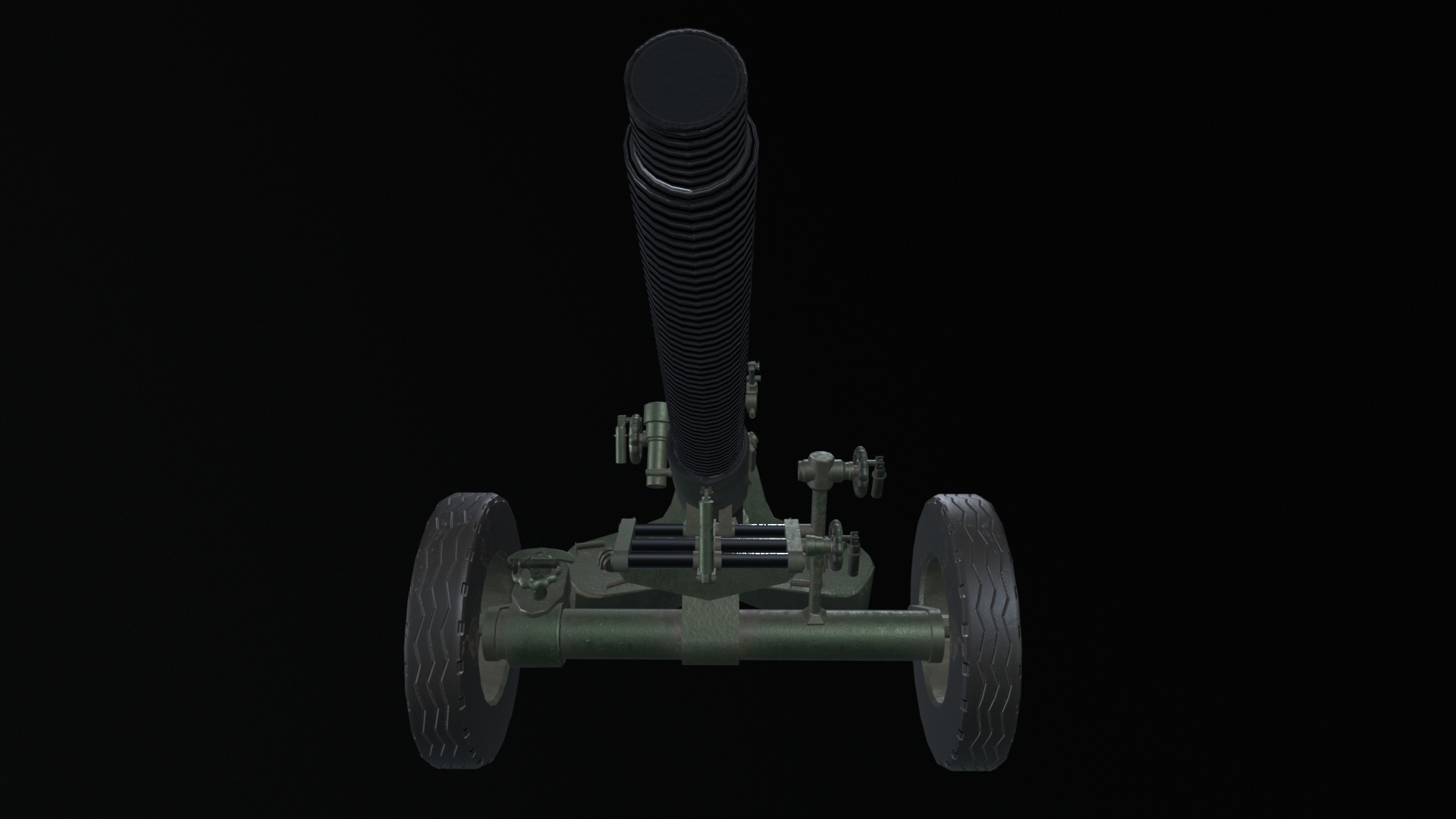 Asset - Army - MO 120RT 61 Mortar - 3D MODEL Low-poly Low-poly 3D model_7