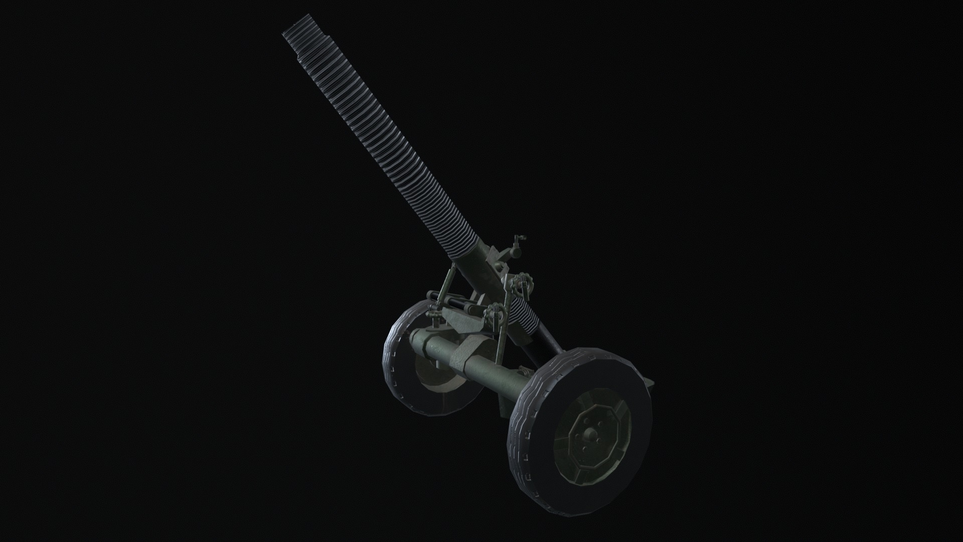 Asset - Army - MO 120RT 61 Mortar - 3D MODEL Low-poly Low-poly 3D model_16