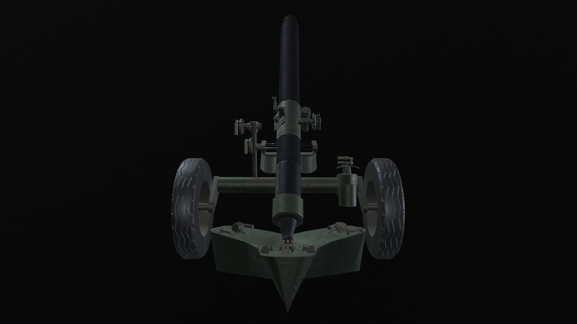 Asset - Army - MO 120RT 61 Mortar - 3D MODEL Low-poly Low-poly 3D model_19
