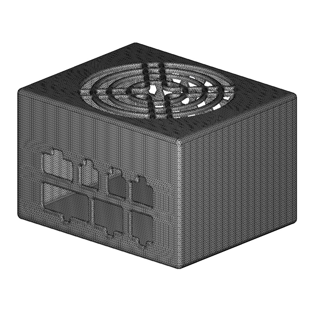 Desktop Power Supply Enclosure 3D print model_4