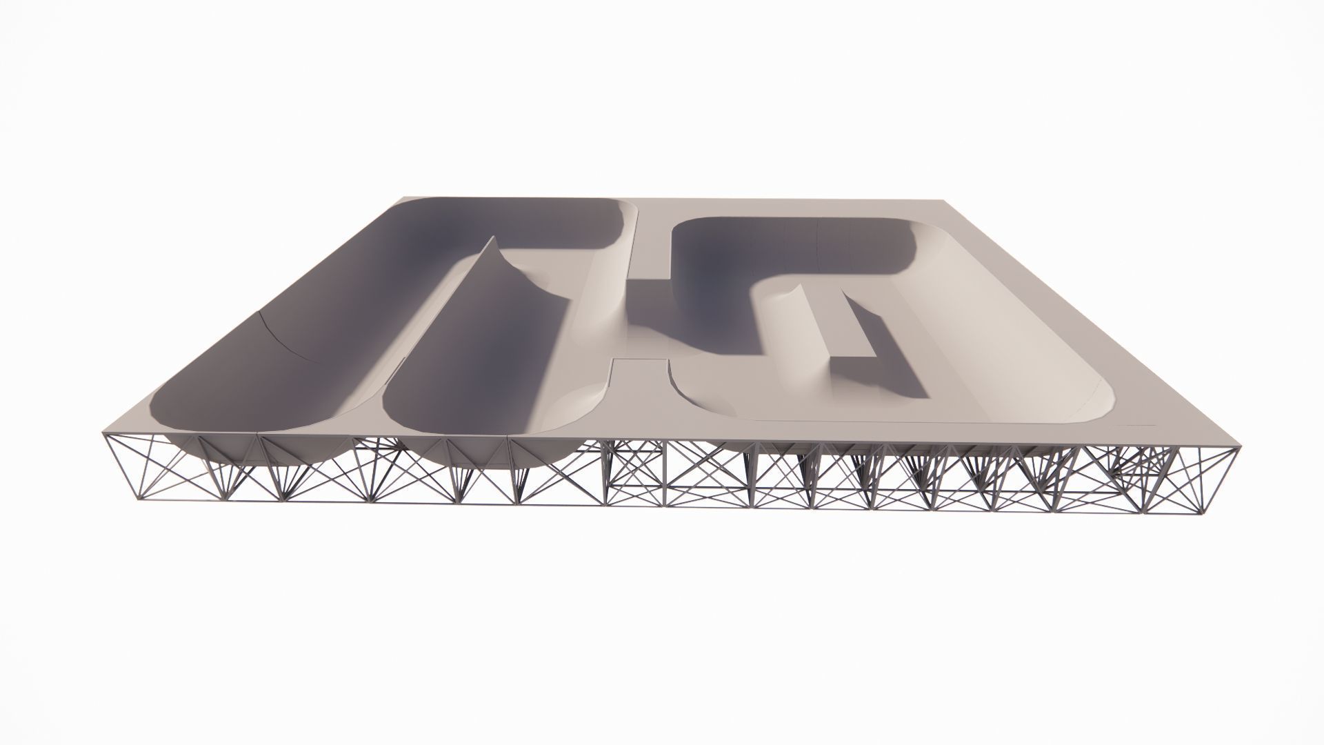 Skatepark-Skate Park PACK 3D model_11