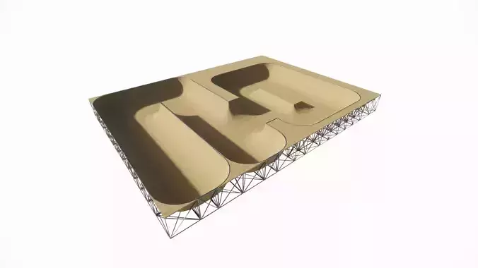 Skatepark-Skate Park PACK 3D model