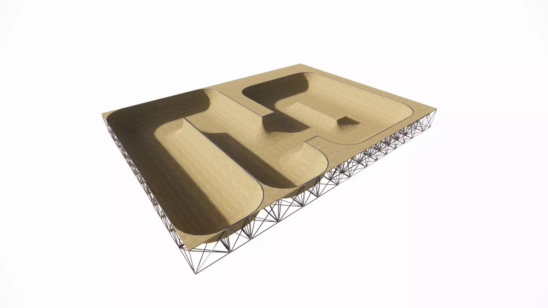 Skatepark-Skate Park PACK 3D model_0
