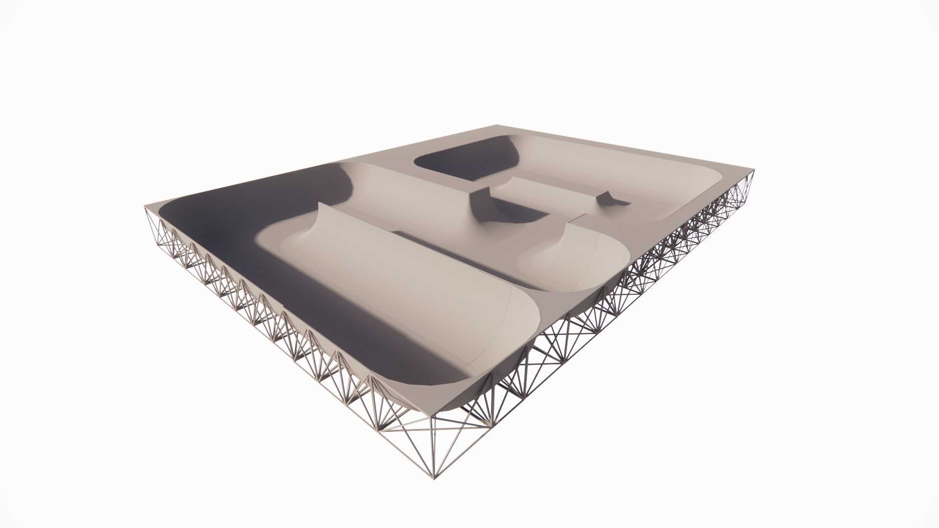 Skatepark-Skate Park PACK 3D model_5
