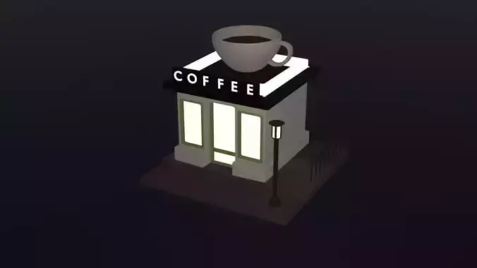 Mini Coffee Shop With Furnitures