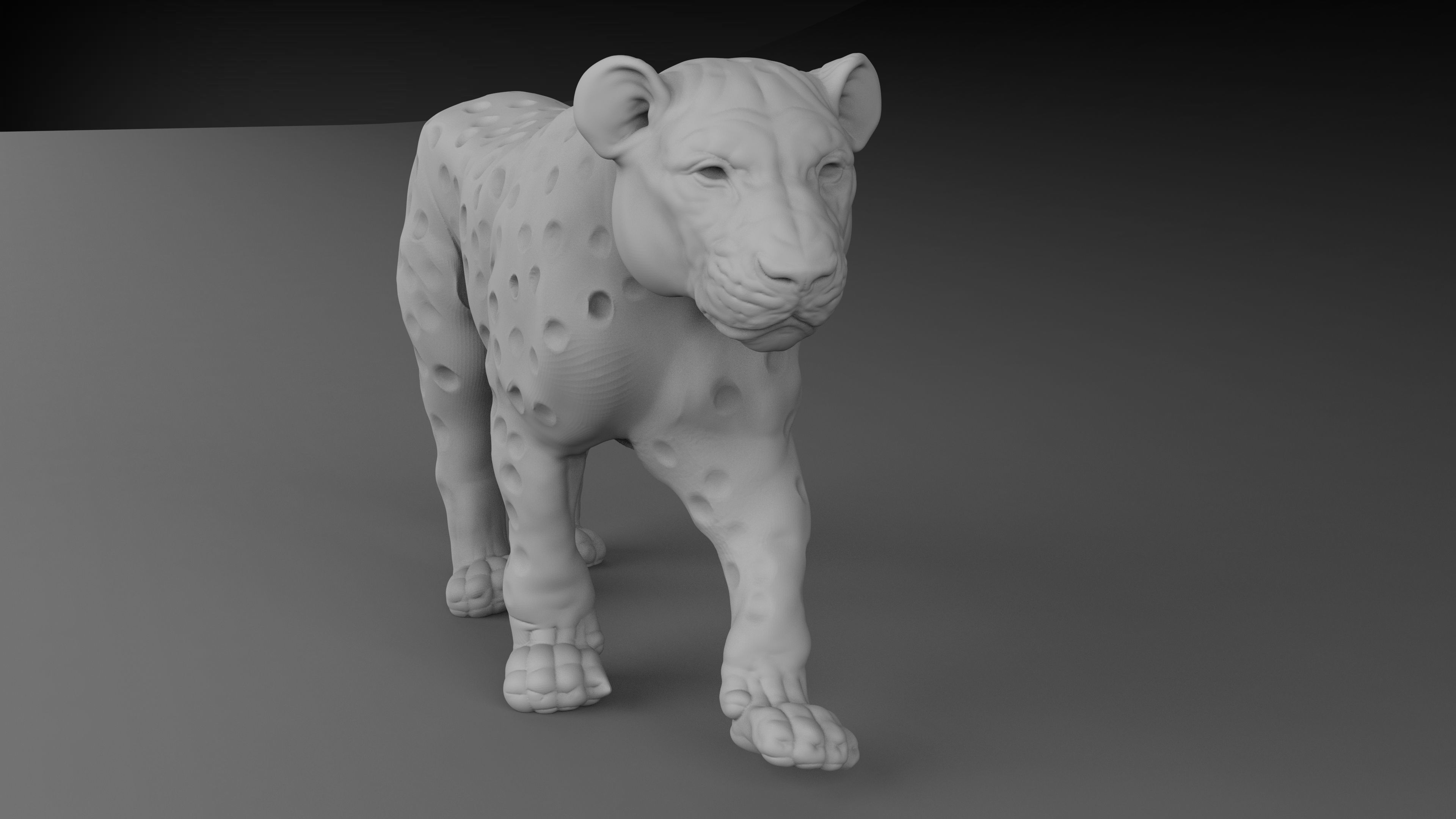 Tiger model 3d 3D print model_1