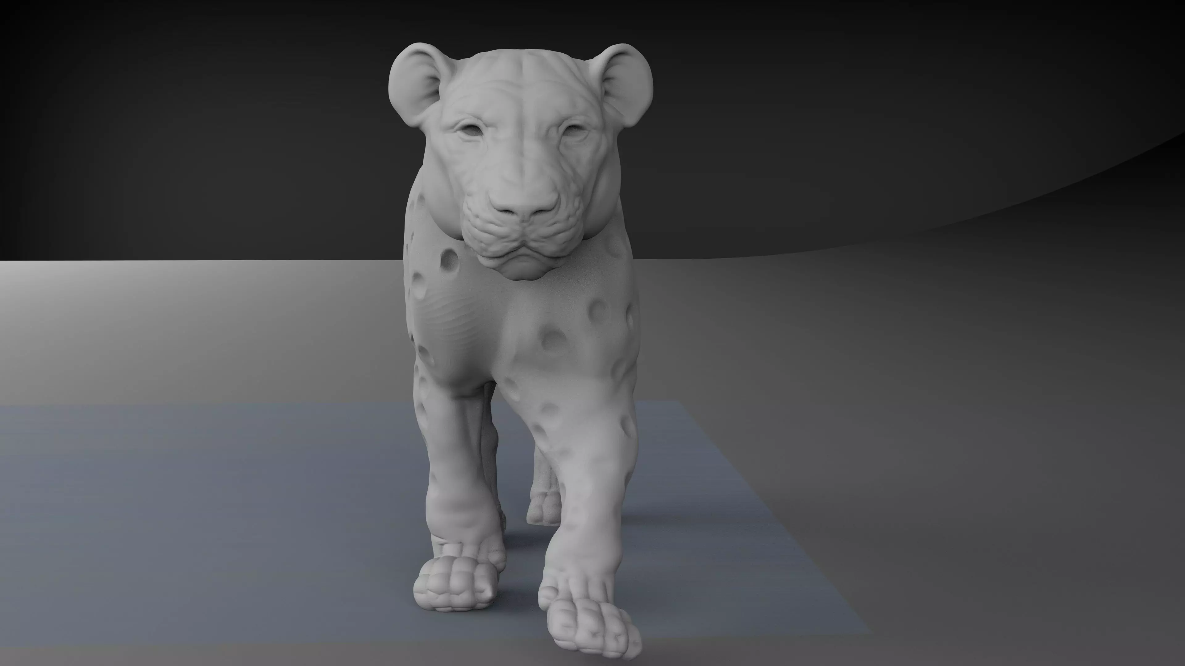 Tiger model 3d 3D print model_0