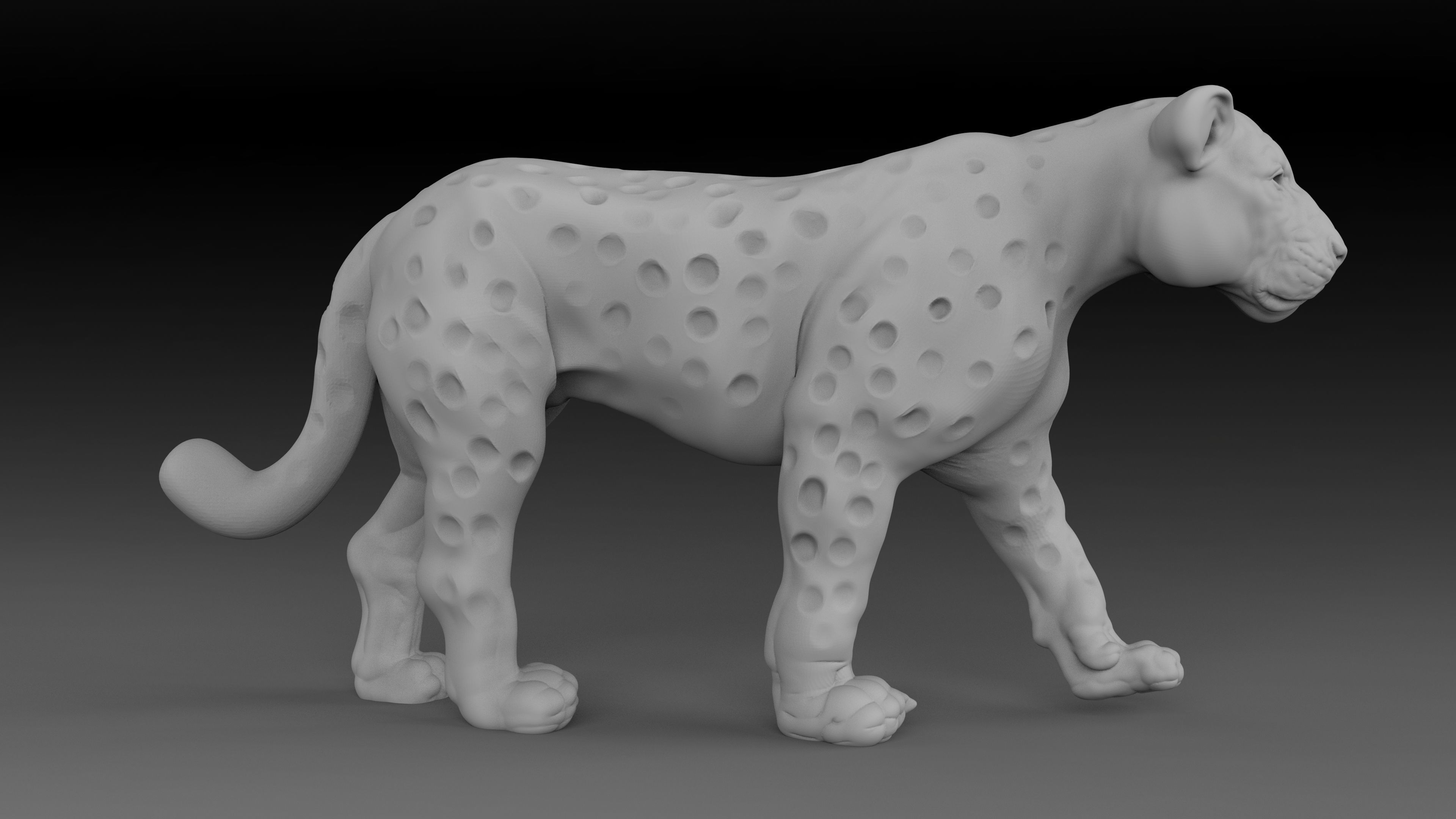 Tiger model 3d 3D print model_2