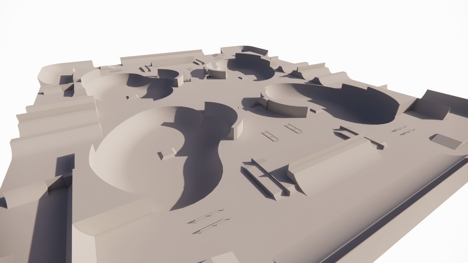 Skatepark-Skate Park PACK 3D model_19