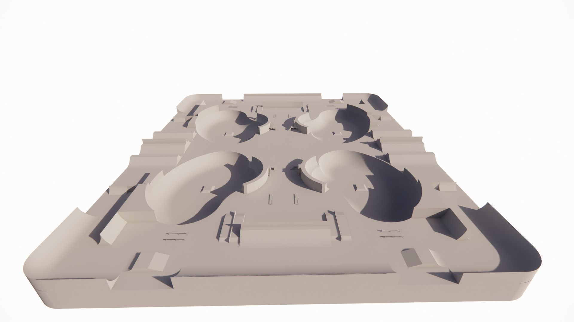 Skatepark-Skate Park PACK 3D model_5