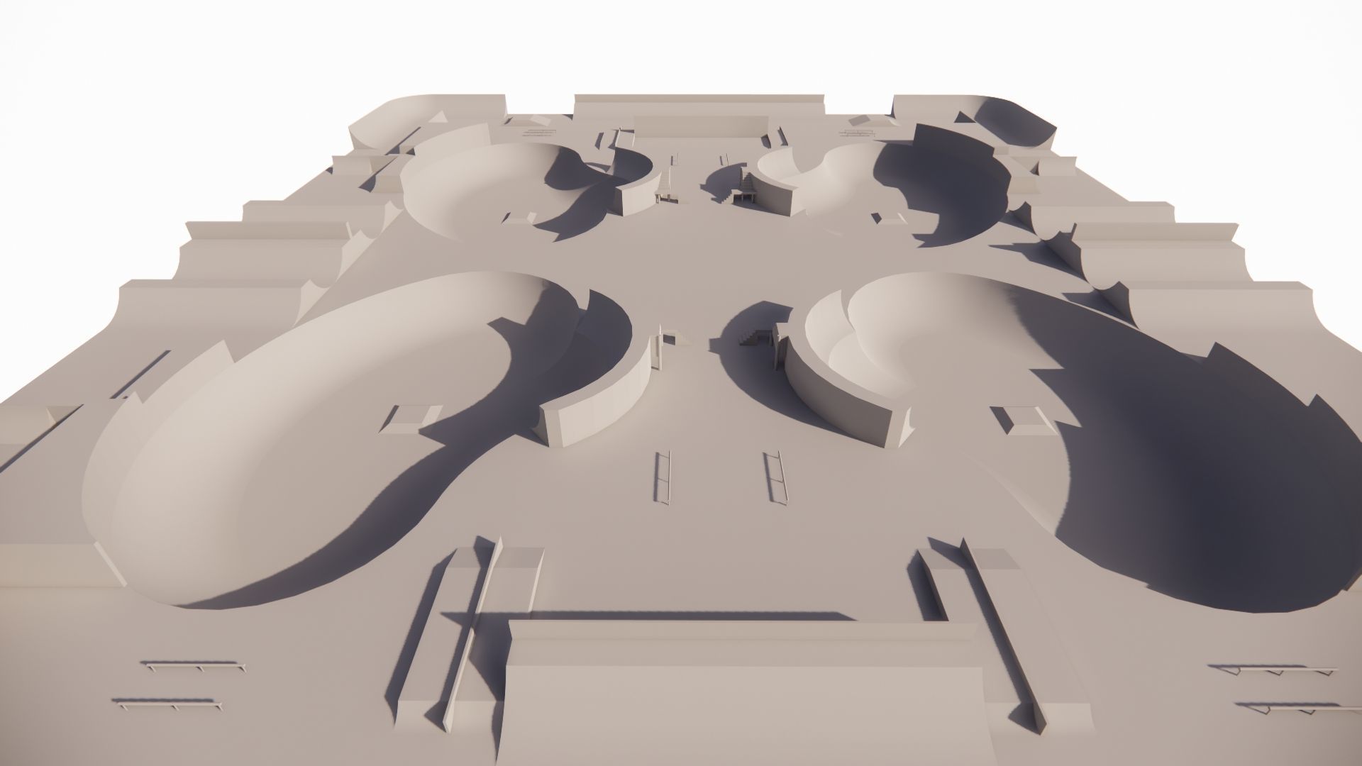 Skatepark-Skate Park PACK 3D model_9