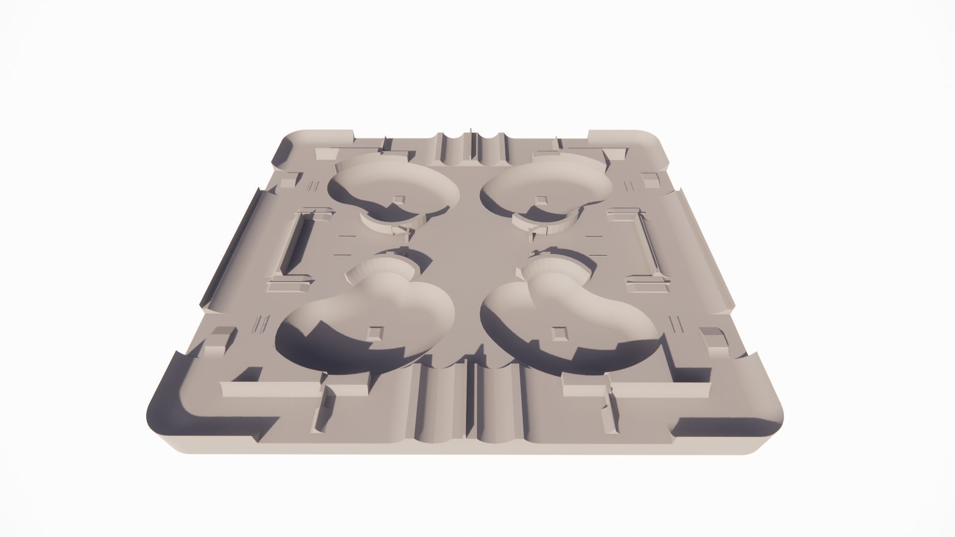 Skatepark-Skate Park PACK 3D model_1