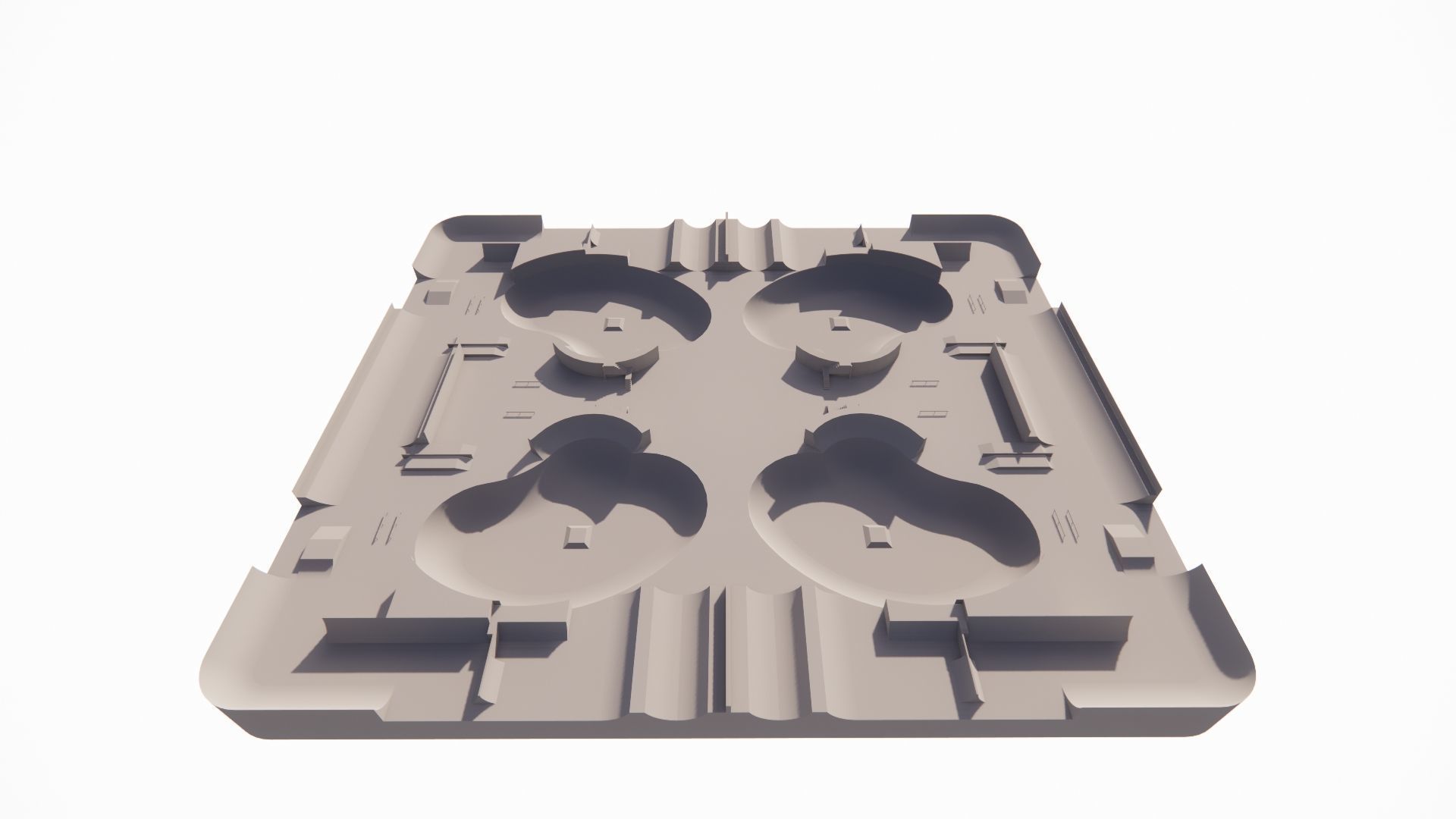 Skatepark-Skate Park PACK 3D model_11