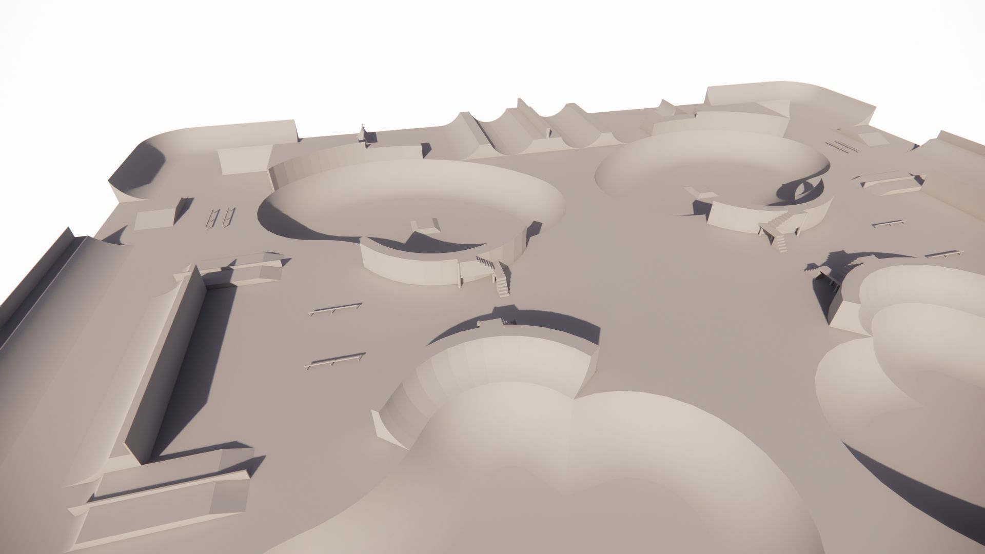 Skatepark-Skate Park PACK 3D model_7