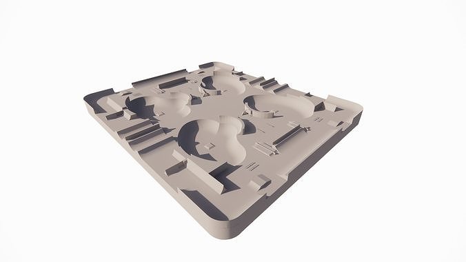 Skatepark-Skate Park PACK 3D model