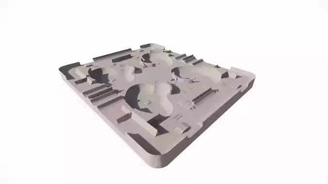 Skatepark-Skate Park PACK 3D model