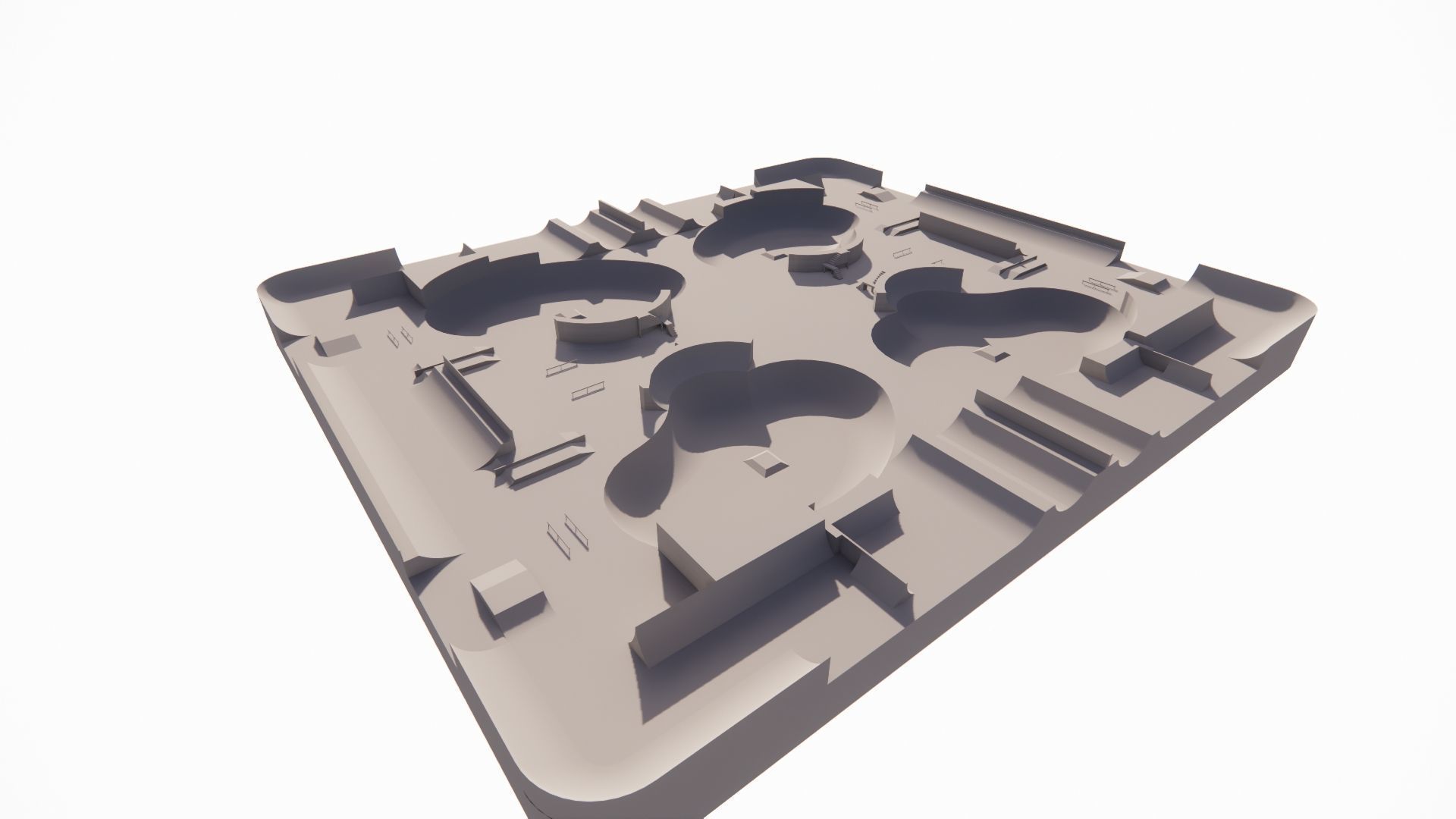 Skatepark-Skate Park PACK 3D model_12