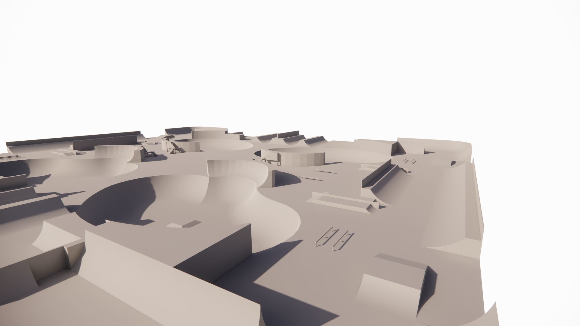 Skatepark-Skate Park PACK 3D model_13