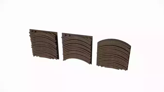 modern wall panel  Low-poly 3D model