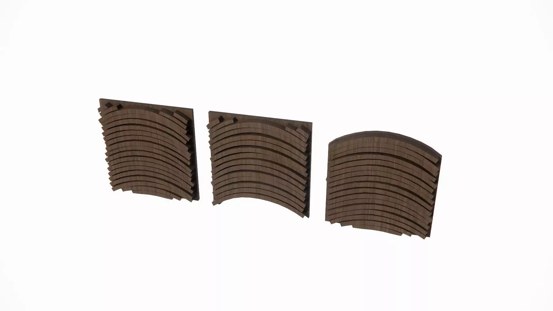 modern wall panel  Low-poly 3D model_0