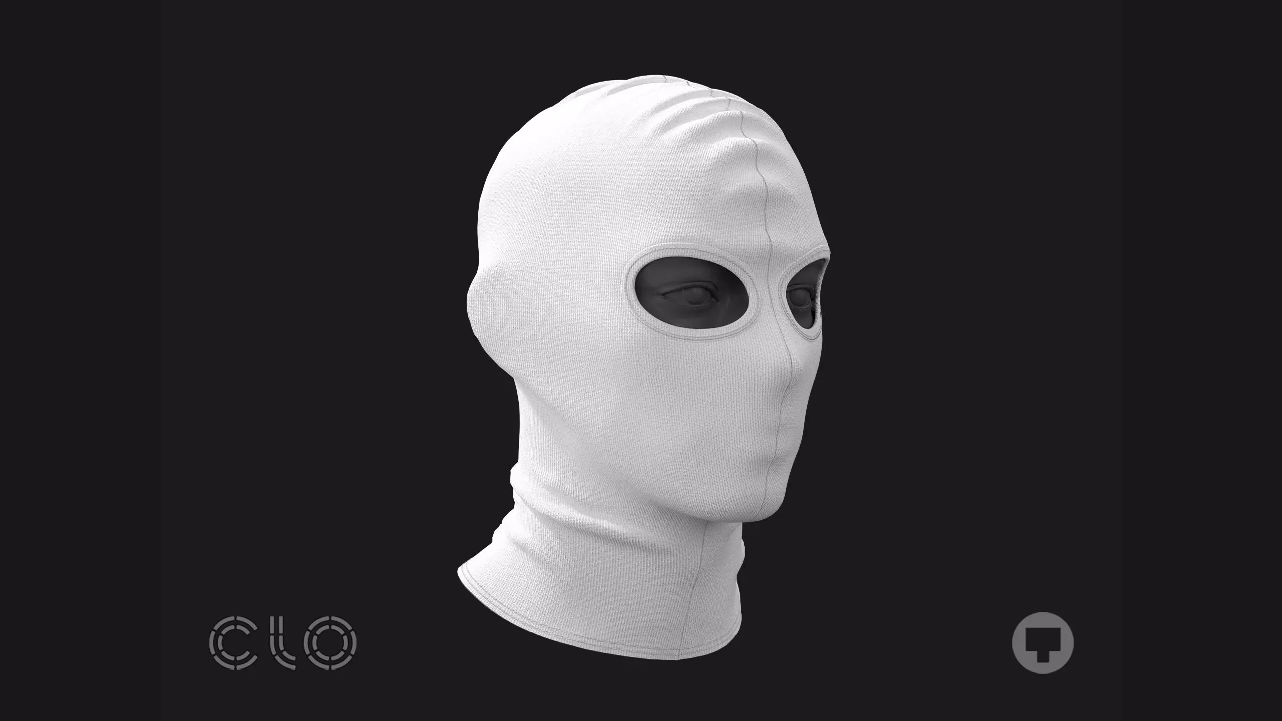 BASIC SKI MASK N2 mv2 highpoly 3D model_0