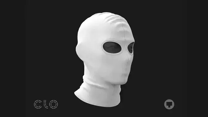 BASIC SKI MASK N2 mv2 highpoly 3D model