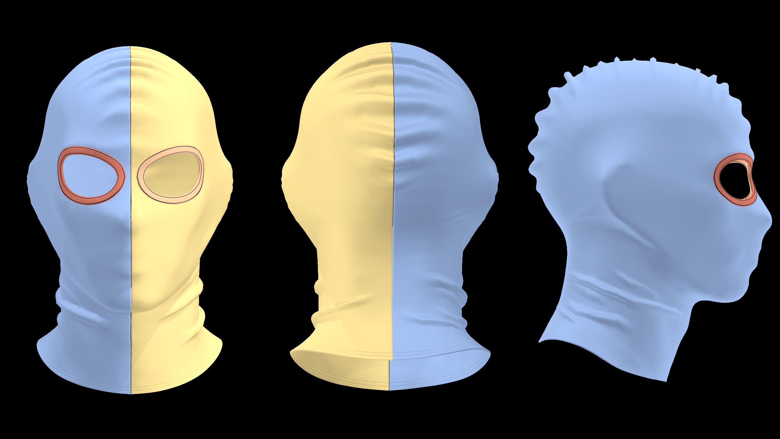 BASIC SKI MASK N2 mv2 highpoly 3D model_4