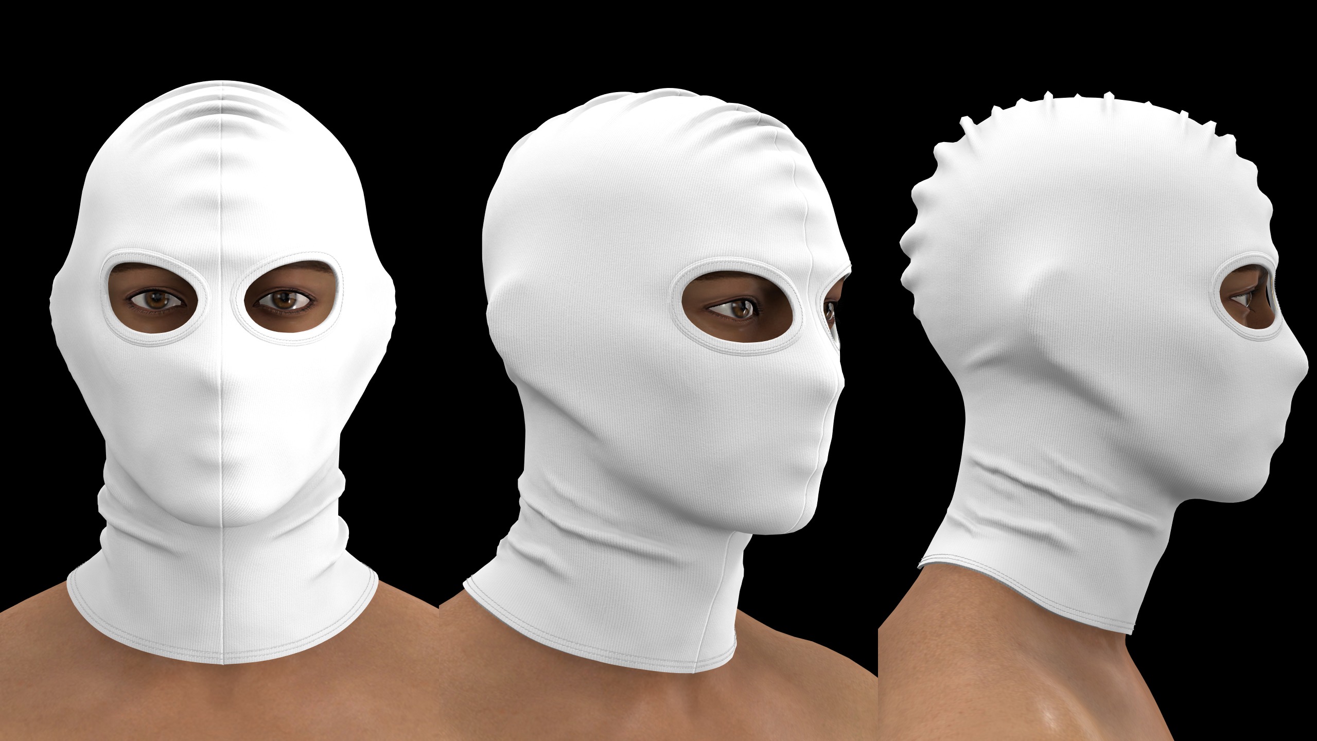 BASIC SKI MASK N2 mv2 highpoly 3D model_2