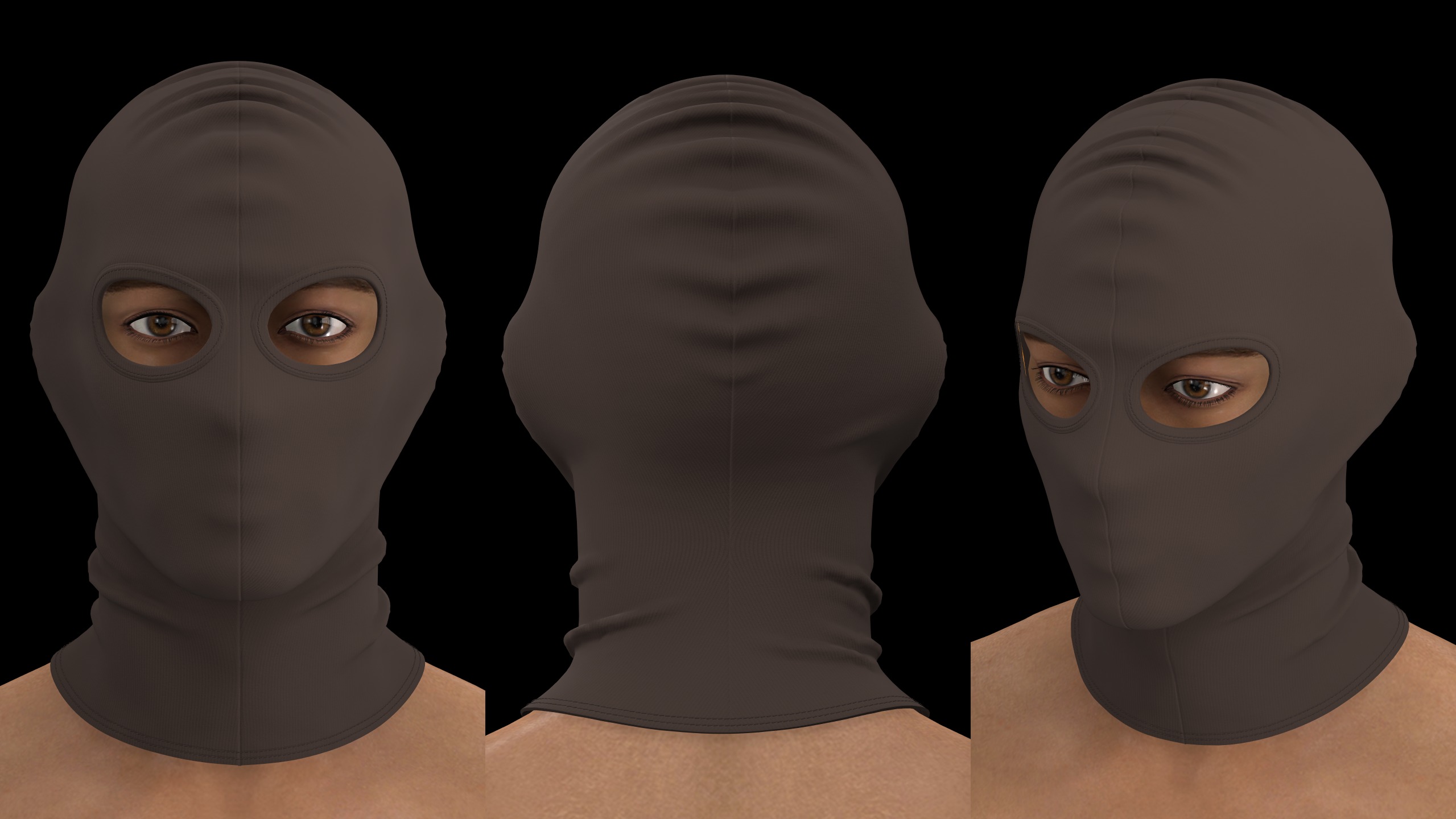 BASIC SKI MASK N2 mv2 highpoly 3D model_1