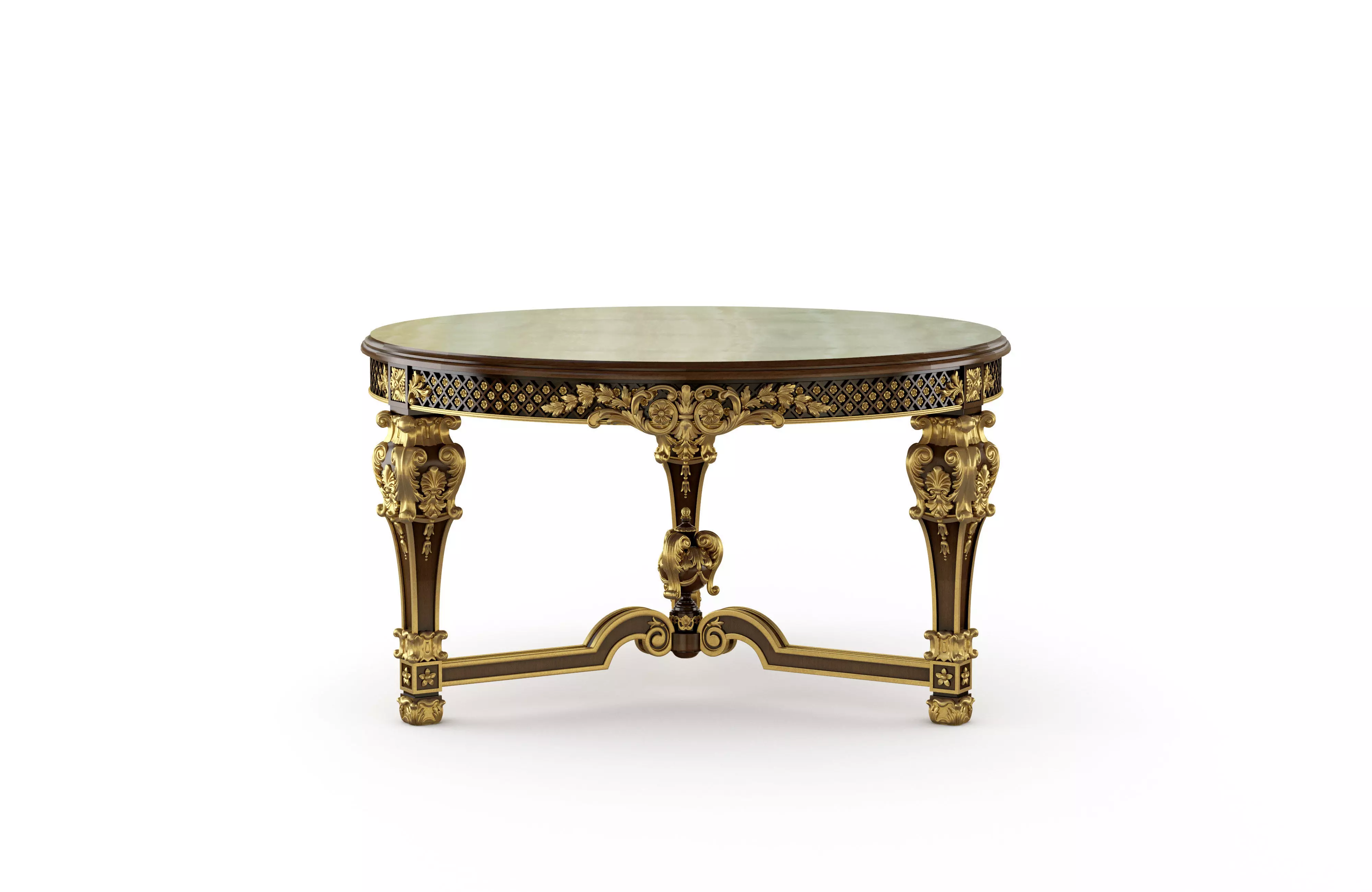 Royal baroque center table by Modenese 3D model_0